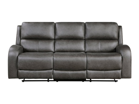 Pagosa Dark Gray Double Reclining Sofa - Ornate Home