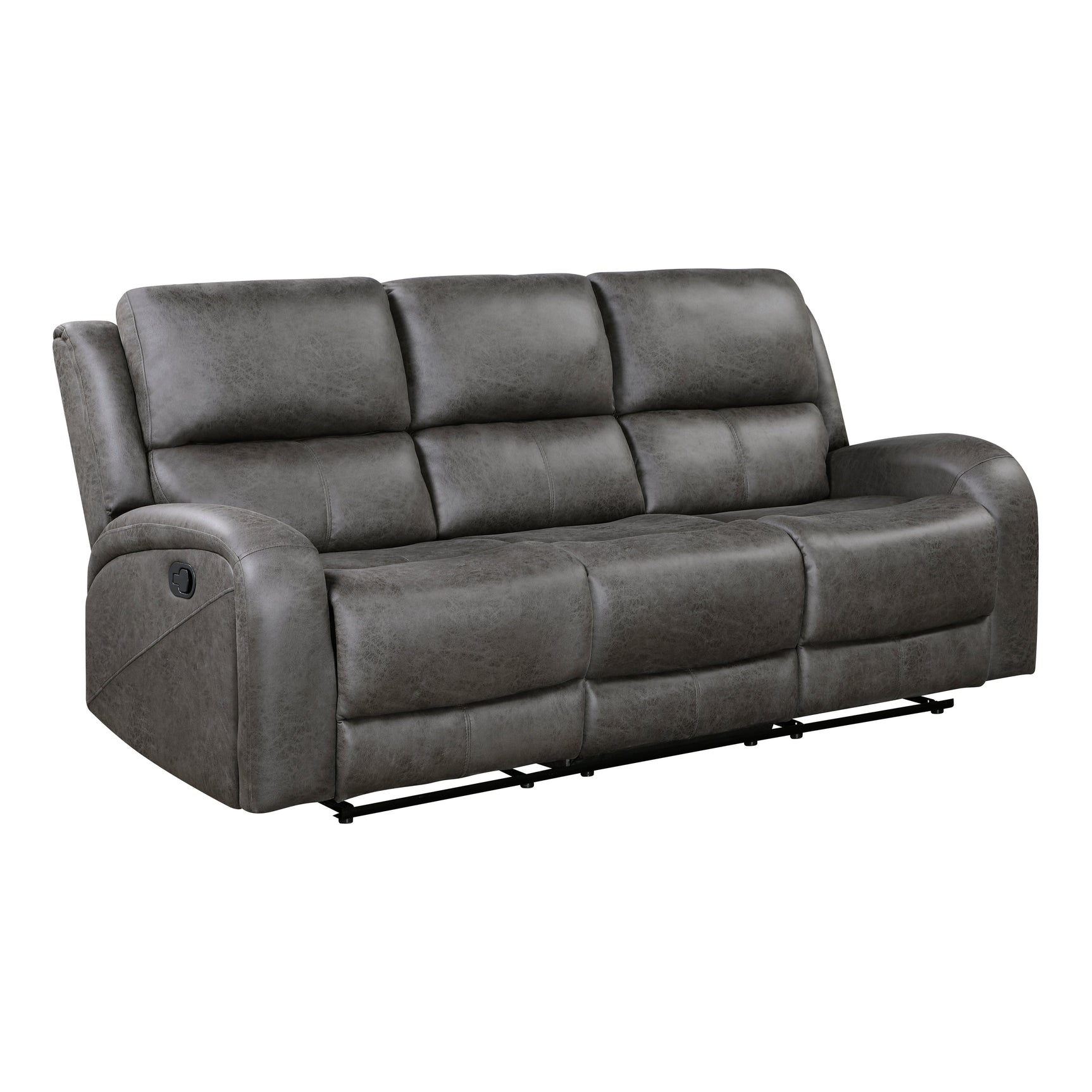 Pagosa Dark Gray Double Reclining Sofa - Ornate Home