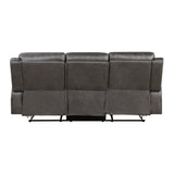 Pagosa Dark Gray Double Reclining Sofa - Ornate Home