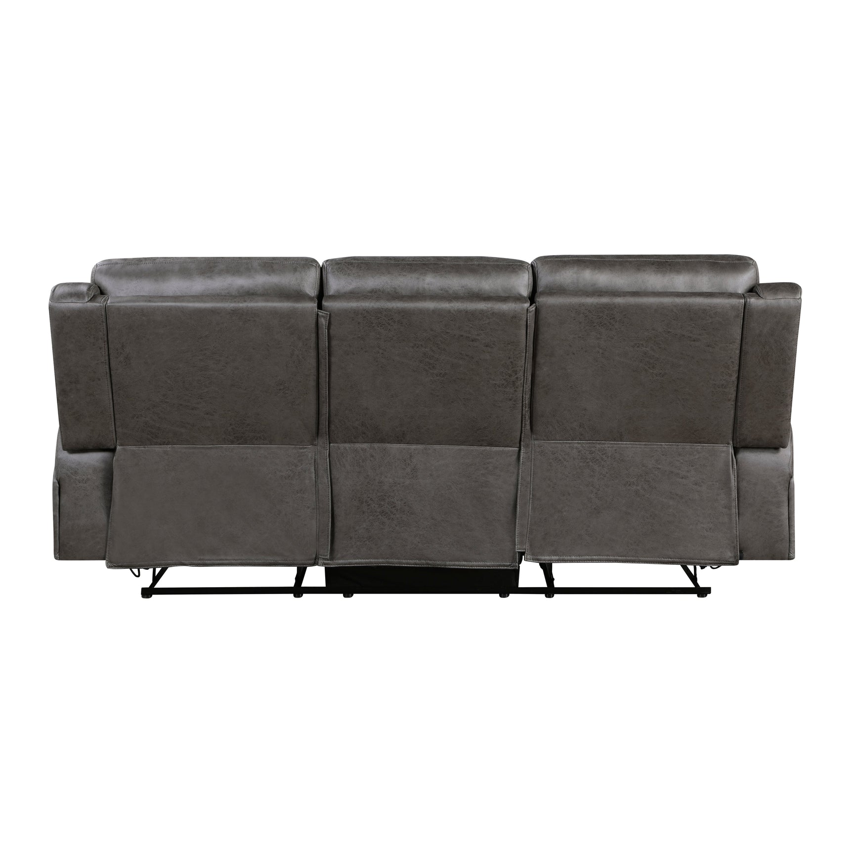 Pagosa Dark Gray Double Reclining Sofa - Ornate Home