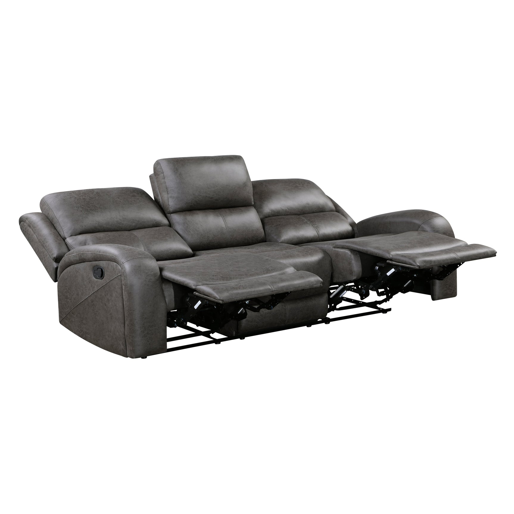 Pagosa Dark Gray Double Reclining Sofa - Ornate Home