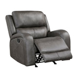 Pagosa Dark Gray Rocker Reclining Chair - Ornate Home