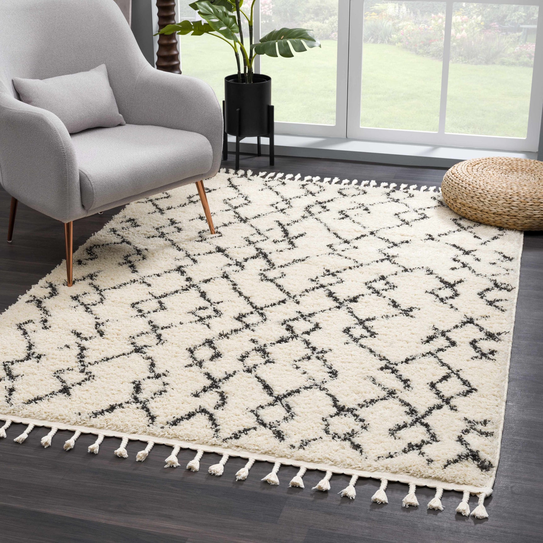 Pahala Moroccan Shag Area Rug - Clearance - Ornate Home
