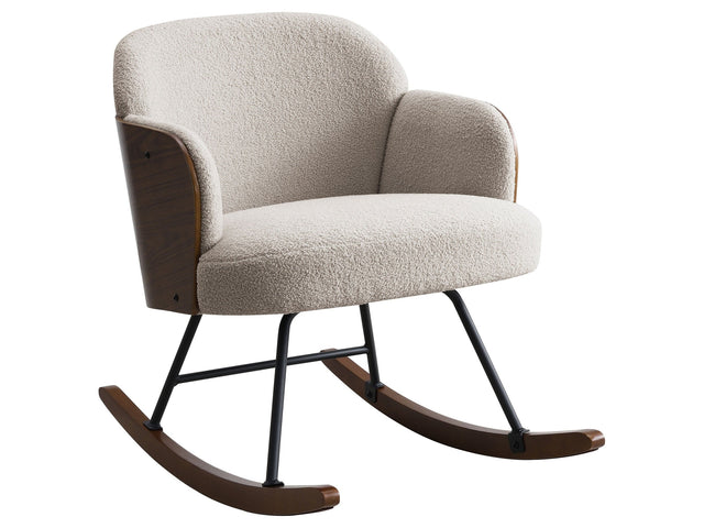 Paige Beige Rocking Chair - Ornate Home