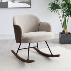 Paige Beige Rocking Chair - Ornate Home