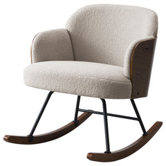 Paige Beige Rocking Chair - Ornate Home