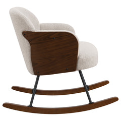 Paige Beige Rocking Chair - Ornate Home