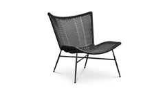 Paige Black Outdoor Accent Chair - Ornate Home