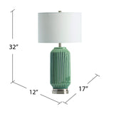 Paige Blue Table Lamp - Ornate Home