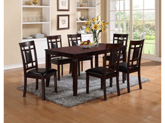 Paige Brown 7-Piece Dining Set - Ornate Home