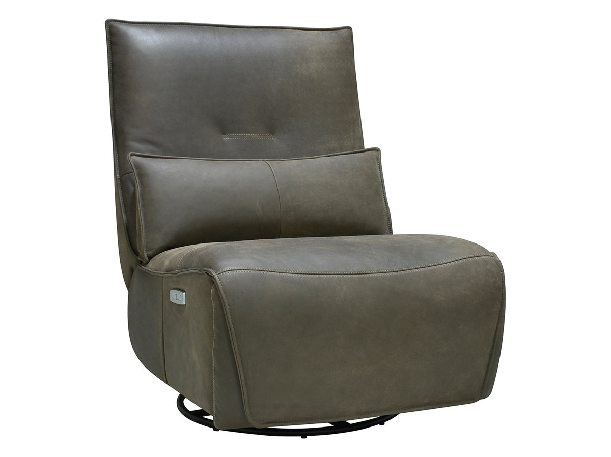 Paige Brown Swivel Power Recliner - Ornate Home