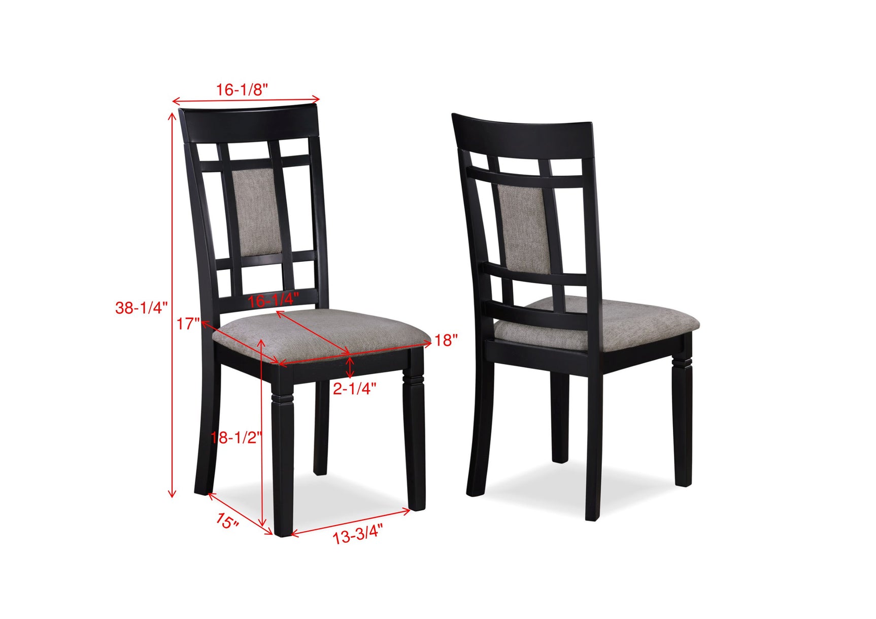 Paige Light Gray 6-Piece Dining Set - Ornate Home
