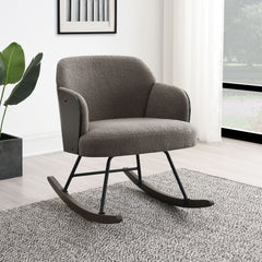 Paige Taupe Rocking Chair - Ornate Home