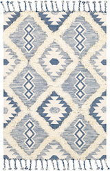Painesdale Blue/White Wool Carpet - Clearance - Ornate Home