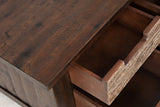 Painted Canyon Distressed Brown Box Cocktail Table - Ornate Home
