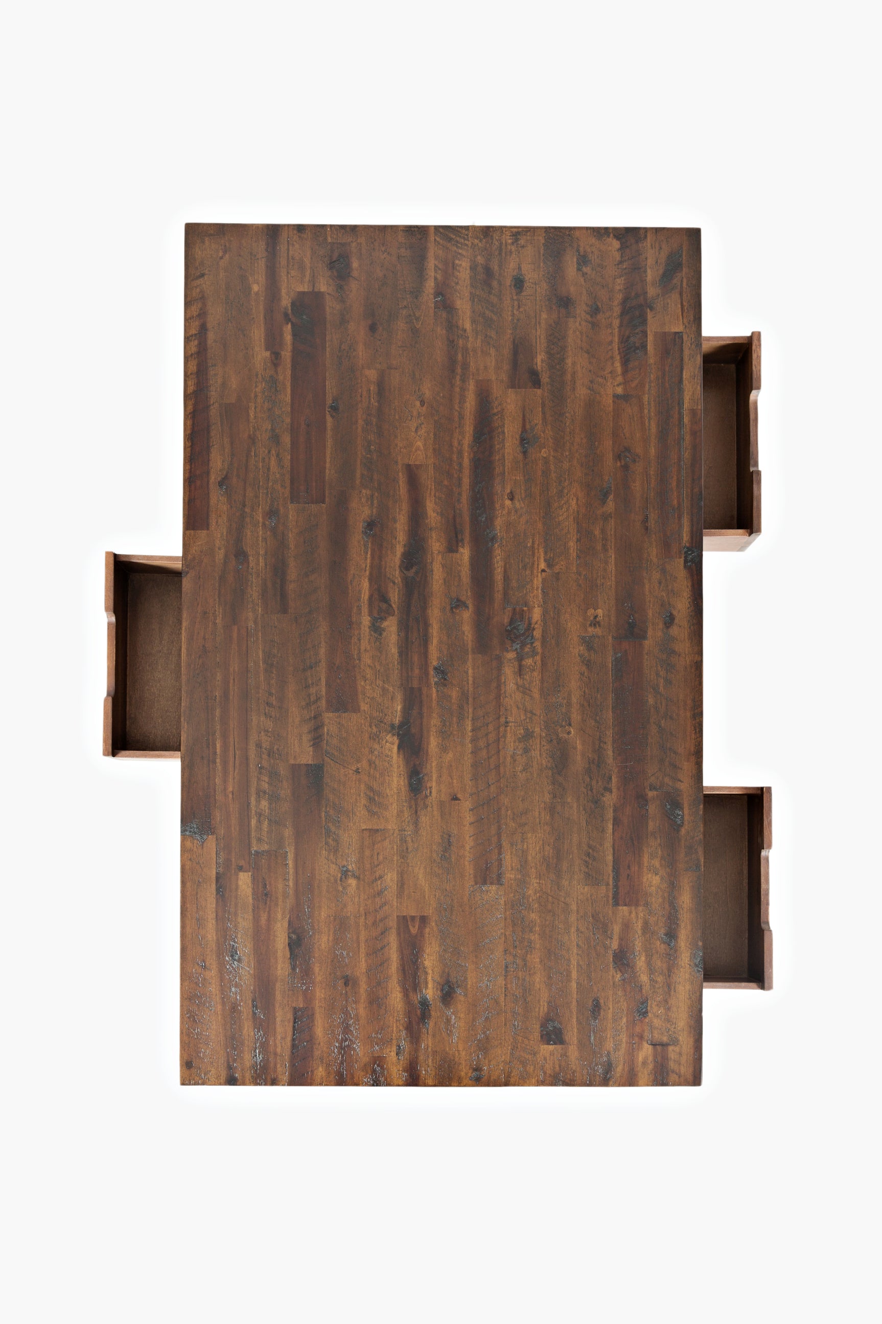 Painted Canyon Distressed Brown Cocktail Table - Ornate Home