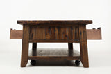 Painted Canyon Distressed Brown Cocktail Table - Ornate Home