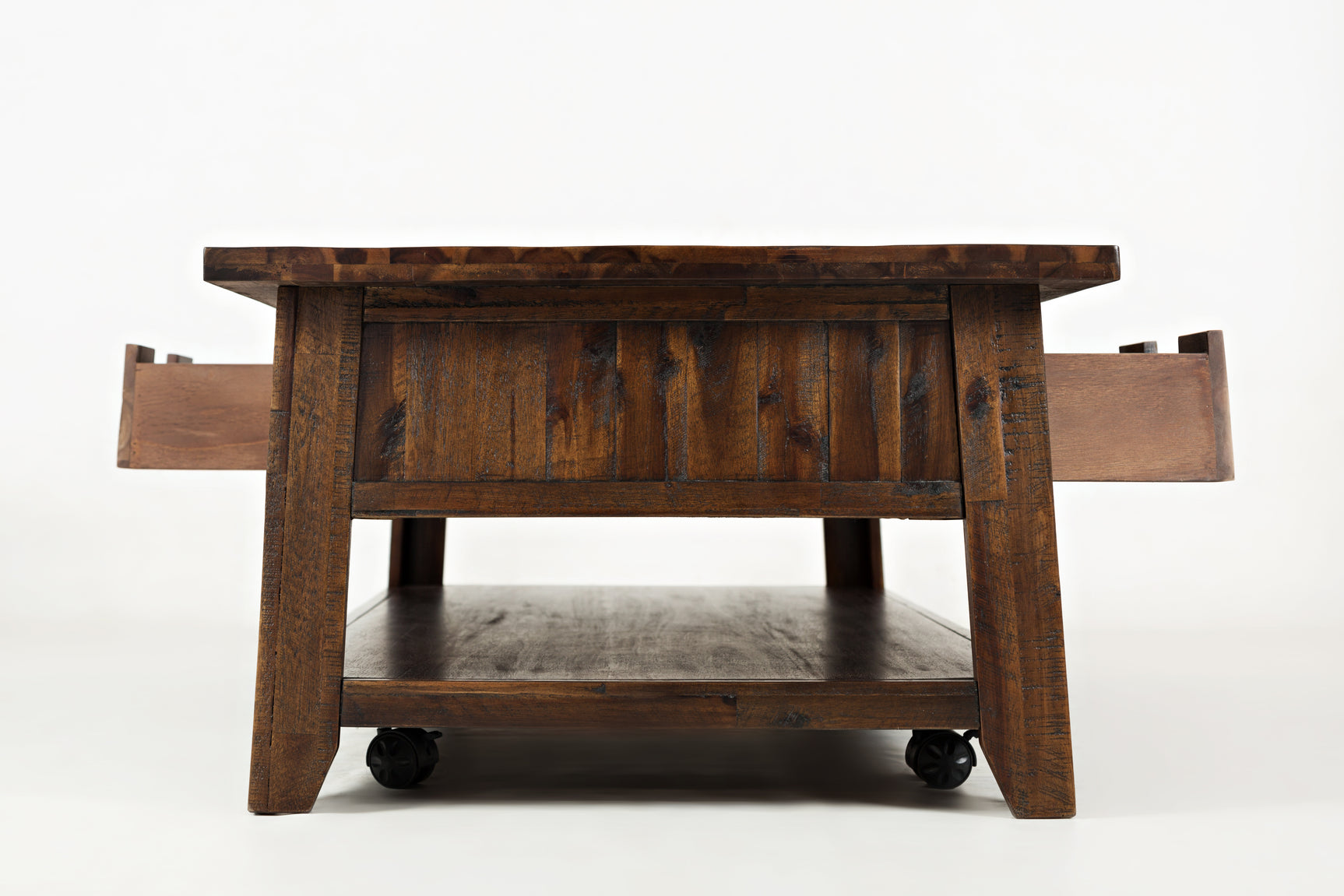 Painted Canyon Distressed Brown Cocktail Table - Ornate Home