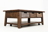 Painted Canyon Distressed Brown Cocktail Table - Ornate Home