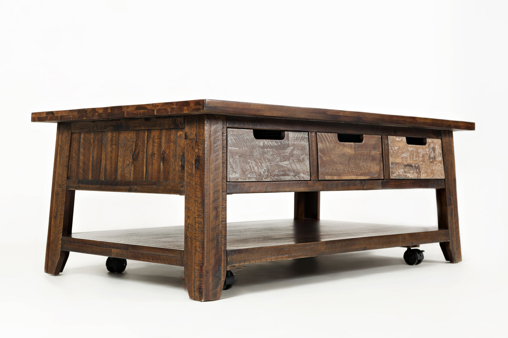 Painted Canyon Distressed Brown Cocktail Table - Ornate Home