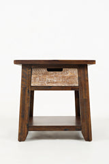 Painted Canyon Distressed Brown End Table - Ornate Home