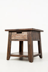 Painted Canyon Distressed Brown End Table - Ornate Home