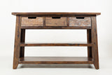 Painted Canyon Distressed Brown Sofa Table - Ornate Home