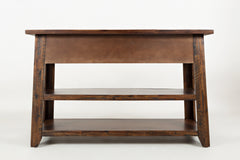 Painted Canyon Distressed Brown Sofa Table - Ornate Home