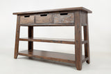 Painted Canyon Distressed Brown Sofa Table - Ornate Home