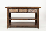 Painted Canyon Distressed Brown Sofa Table - Ornate Home