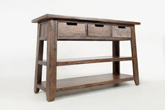 Painted Canyon Distressed Brown Sofa Table - Ornate Home