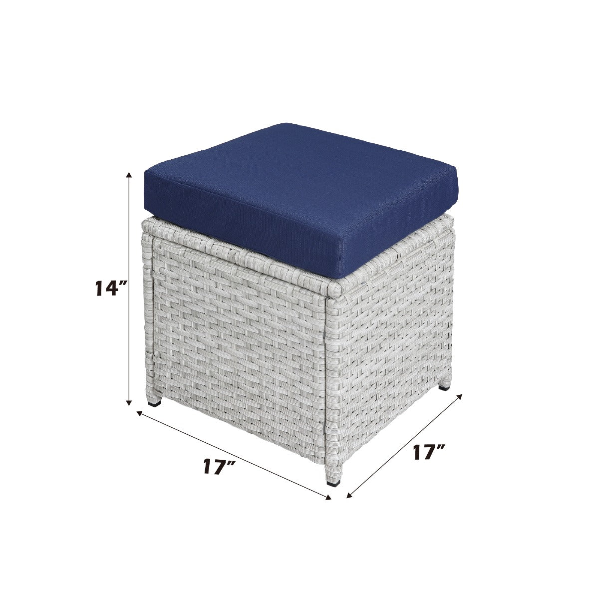 Paitalyi Blue & White Patio Set 9pc - Ornate Home