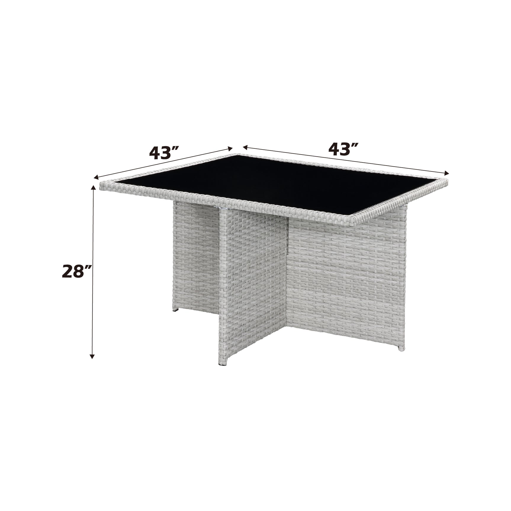 Paitalyi Blue & White Patio Set 9pc - Ornate Home