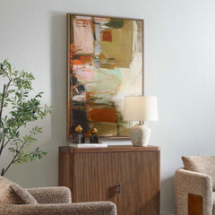 Palace Walls Multicolor Framed Abstract Art - Ornate Home