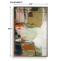 Palace Walls Multicolor Framed Abstract Art - Ornate Home