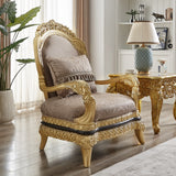 Palais Doré Gold 3-Pc Living Room Set / HD-9021 - Ornate Home