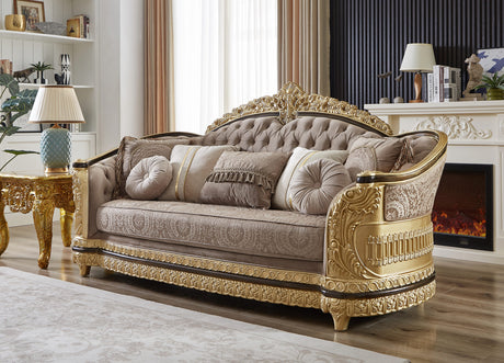 Palais Doré Gold 3-Pc Living Room Set / HD-9021 - Ornate Home