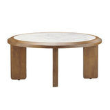 Palatino Brown/White Cocktail Table - Ornate Home