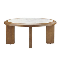 Palatino Brown/White Cocktail Table - Ornate Home