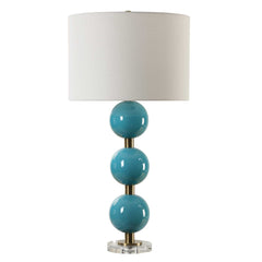 Palawan Blue Glaze Table Lamp - Ornate Home