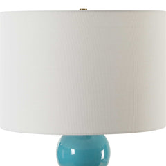 Palawan Blue Glaze Table Lamp - Ornate Home