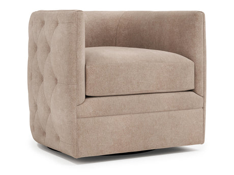 Palazzo Beige Fabric Swivel Chair - Ornate Home