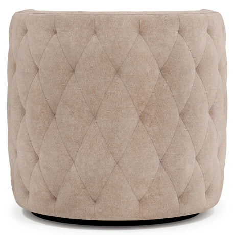 Palazzo Beige Fabric Swivel Chair - Ornate Home