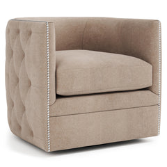Palazzo Beige Swivel Chair - Ornate Home
