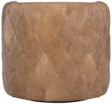 Palazzo Brown Leather Swivel Chair - Ornate Home