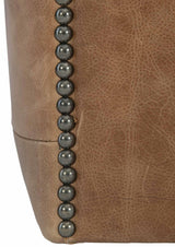 Palazzo Brown Leather Swivel Chair - Ornate Home