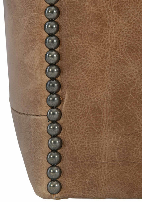 Palazzo Brown Leather Swivel Chair - Ornate Home