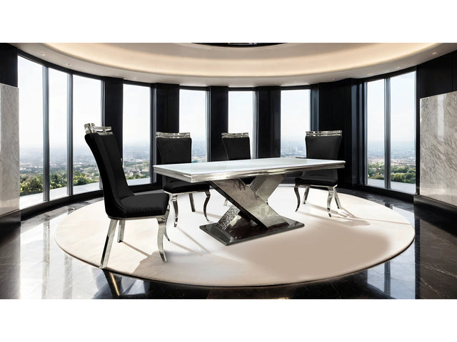 Palazzo Chrome Dining Table - Ornate Home