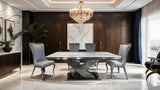 Palazzo Chrome Dining Table - Ornate Home