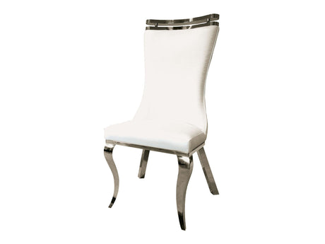 Palazzo Silver/White Chair (Set of 2) - Ornate Home